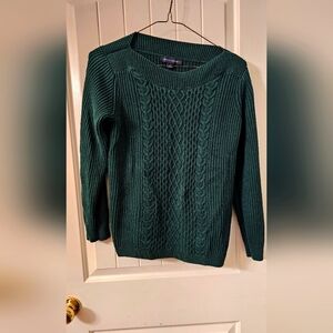 Tommy hilfiger green knit sweater